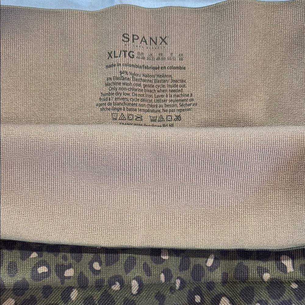 SPANX Leopard Print Leggings in Brown and Tan